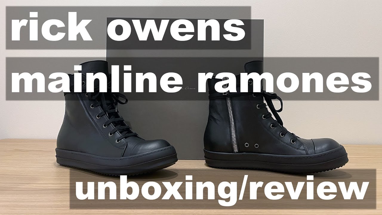 Обзор Rick Owens Mainline Black Ramones + сравнение DRKSHDW