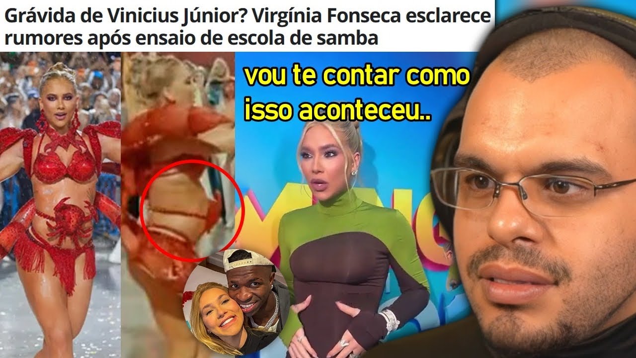 VÍRGINIA APARECE BARRIGUDINHA E RESPONDE SE ESTÁ GRÁVIDA DE UM MINI VINI JR