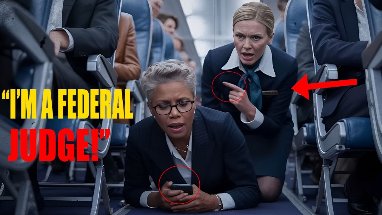“Flight Attendant Pushes Black Federal Judge — One Call Grounds the Entire Plane!”