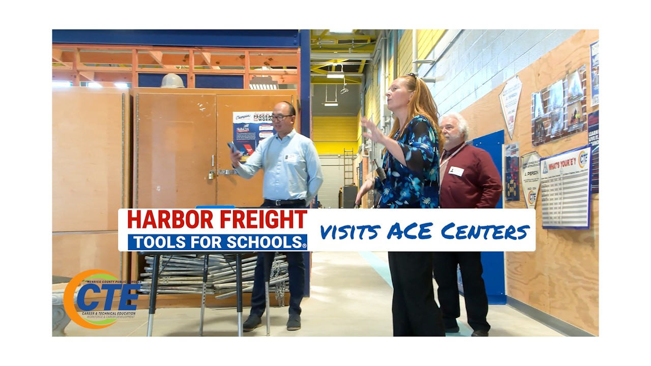 Harbor Freight Tools for Schools Visits ACE Centers