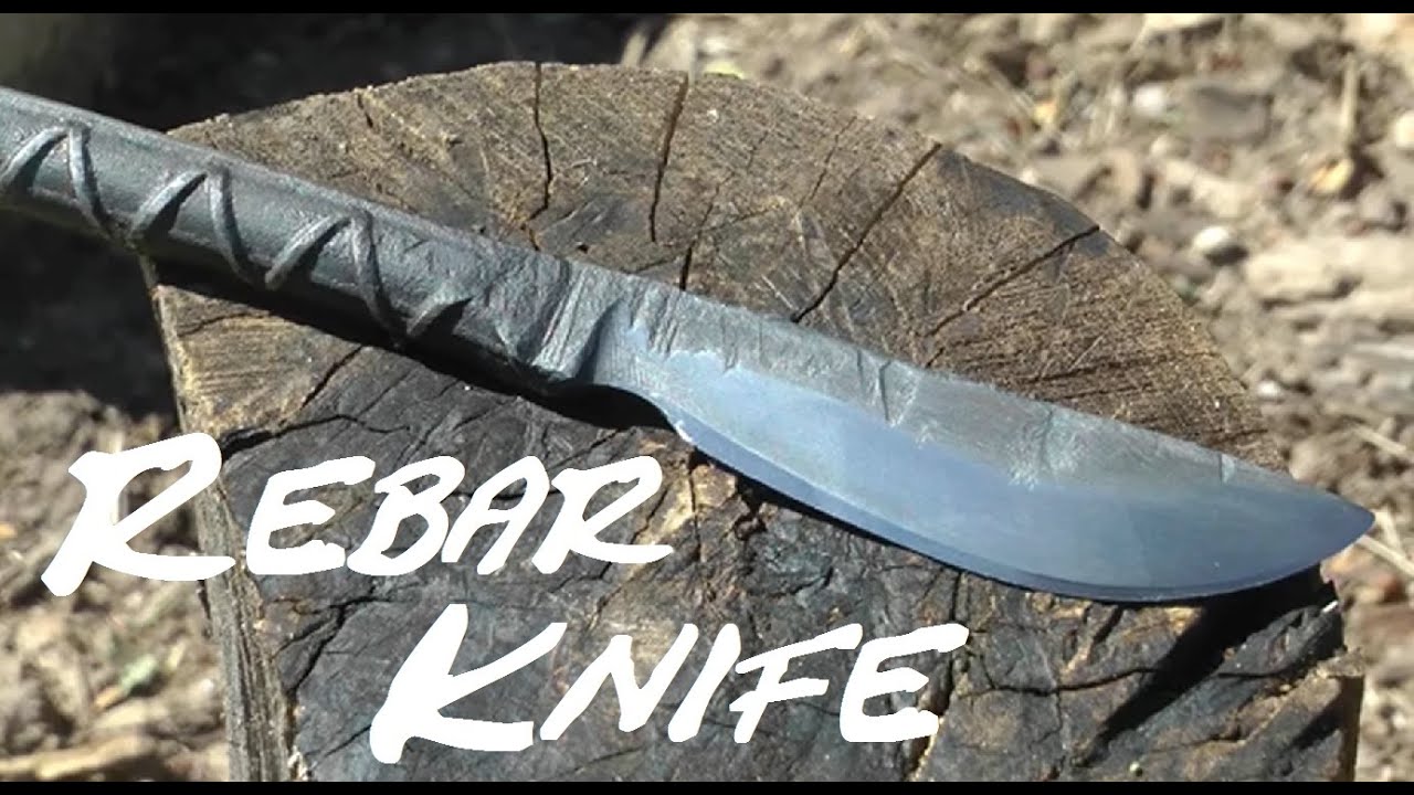 DIY Rebar Knife w Common Tools, No Anvil.