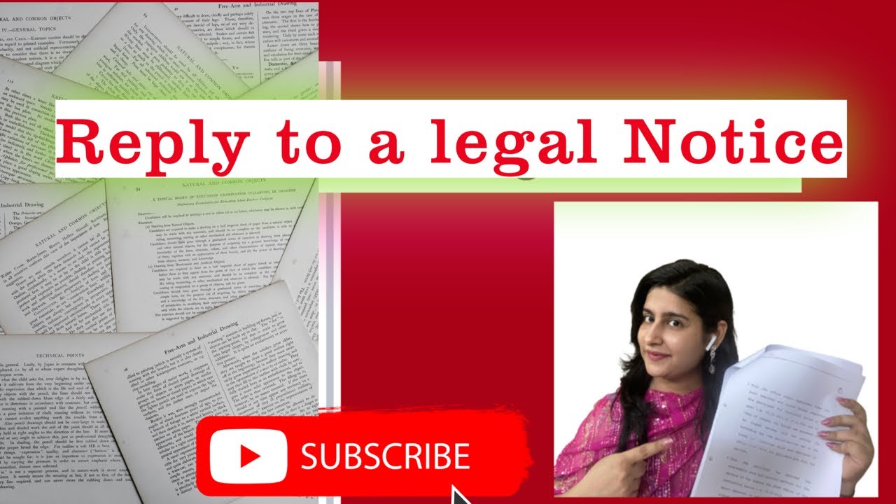 Reply to a legal notice || Format || Full explanation