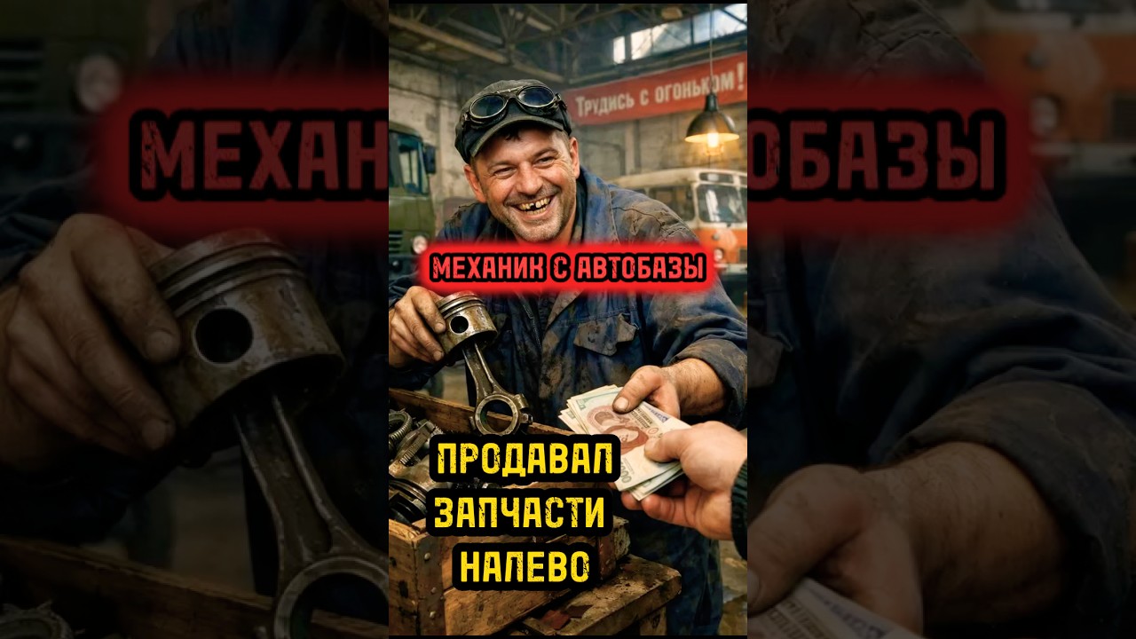 СОВЕТСКИЙ МЕХАНИК ПРОДАВАЛ ЗАПЧАСТИ НАЛЕВО! #ссср #советский_союз #90ые #кгб #нквд #механики