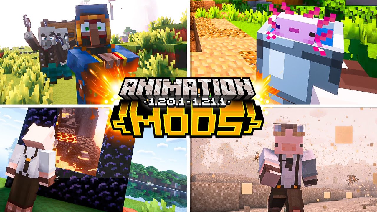 ✨TOP 20 Mejores MODS de ANIMACI&Oacute;N para MINECRAFT✨ - 1.20.1 - 1.21.1