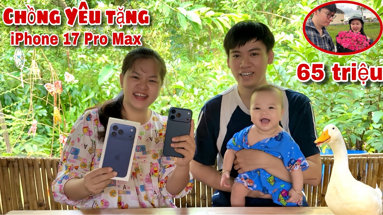 Bất Ngờ Được Chồng Y&ecirc;u Tặng Điện Thoại IPhone 17 Pro Max Để Vợ L&agrave;m Việc V&agrave; C&ugrave;ng Đi Ăn Tối L&atilde;ng Mạng