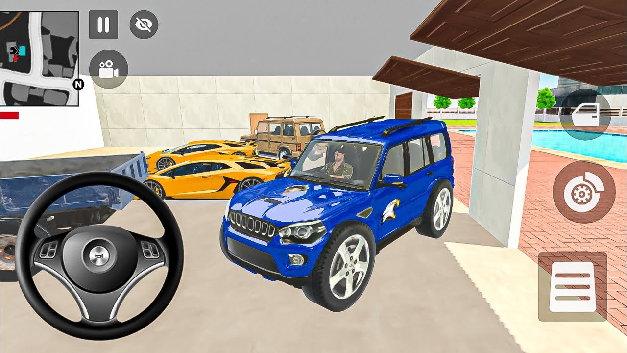 💥Modified Mahindra 4×4 scorpio 💀 Gangster Life in Indian Streets | Open WorldGame game for android🥵