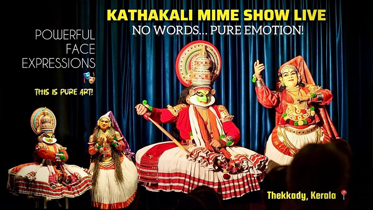 When expressions speak louder than words 🎭✨Kathakali magic #trending #viral #kerala #travel #dance  