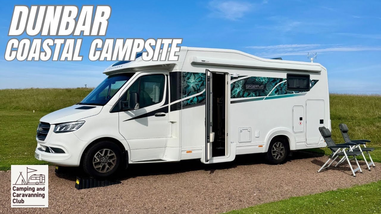 COASTAL Campsite in Scotland: Dunbar Camping and Caravanning Club Site