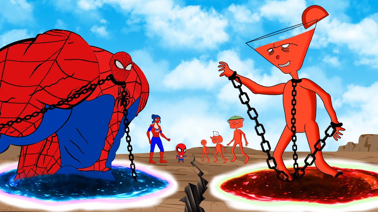 Evolution Of SPIDERMAN Family VS Evolution Of MONSTER RADIATION : Ranked From Weakest To Strongest