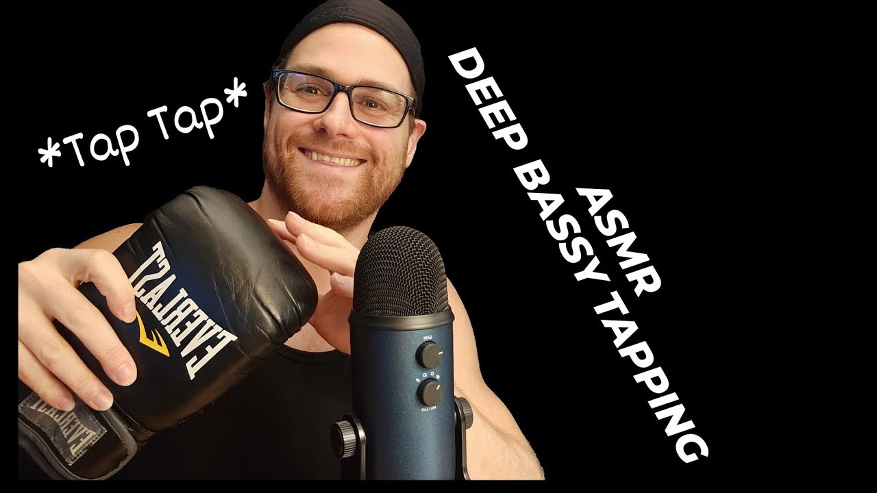 ASMR Deep Bassy Tapping for 30 Mins. (Minimal Talking) Black Background