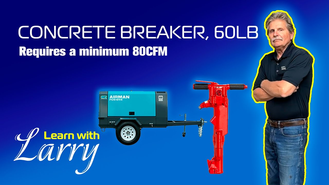 60lb Air Breaker with Compressor | Heavy-Duty Demolition Tool