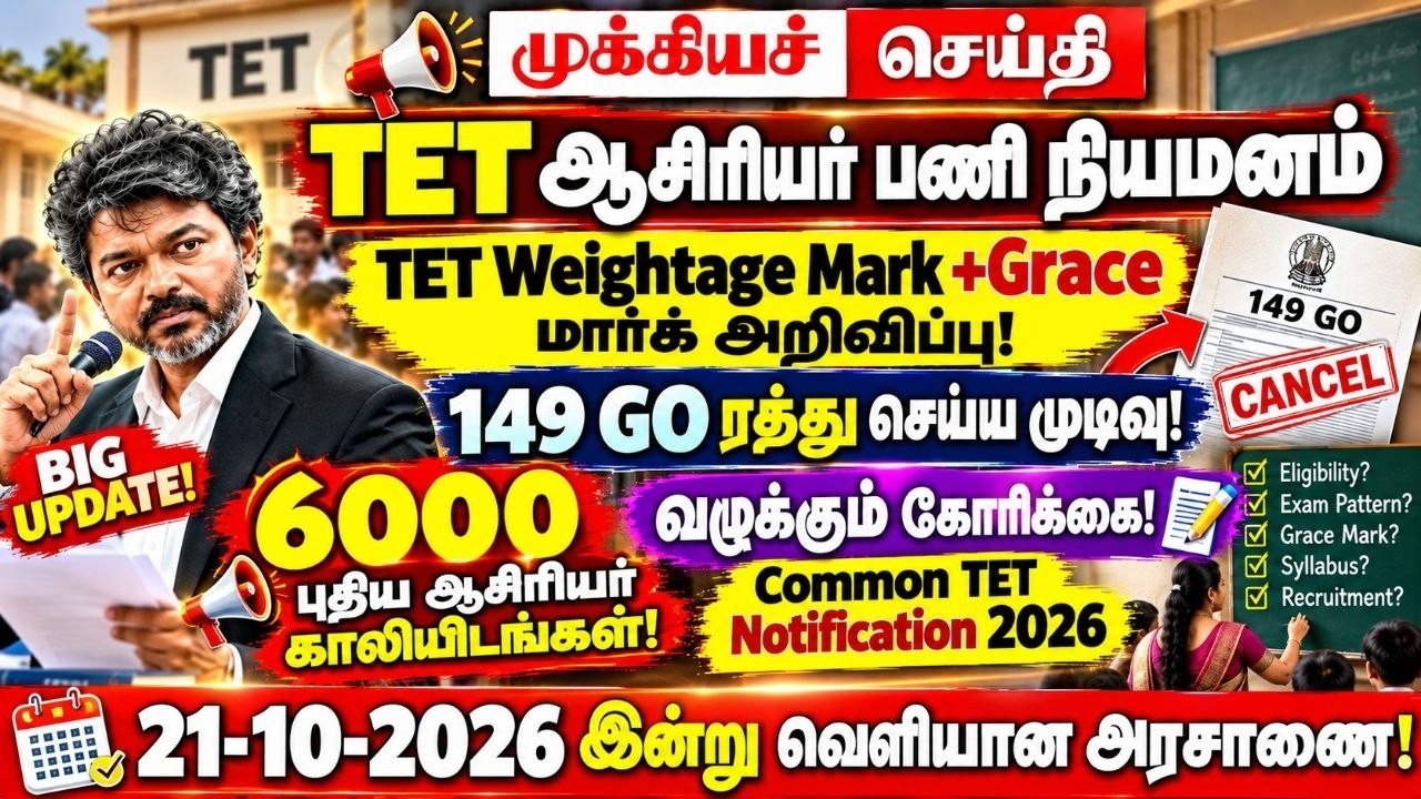 🔴 TET Weightage Mark | முதல்வருக்கு கோரிக்கை! | Tntet latest update | #trblatestnewstoday #tntet