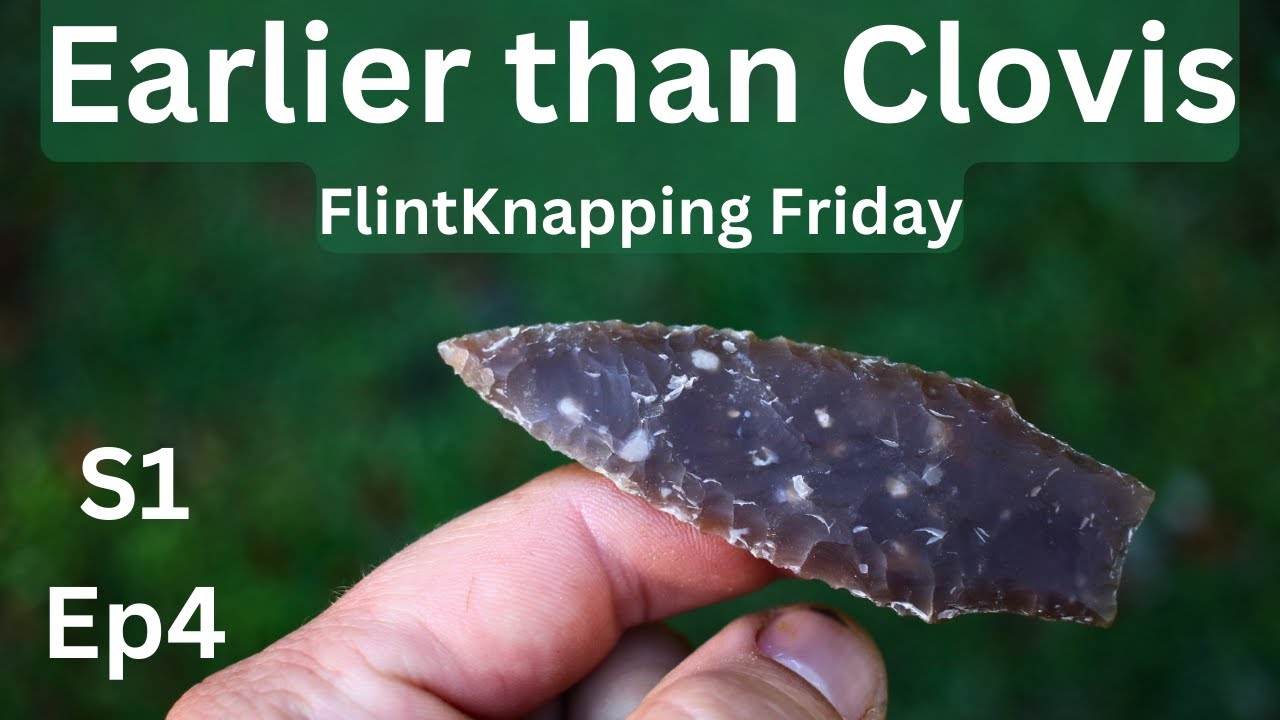 Knapping an Earlier than Clovis Paleolithic stemmed point