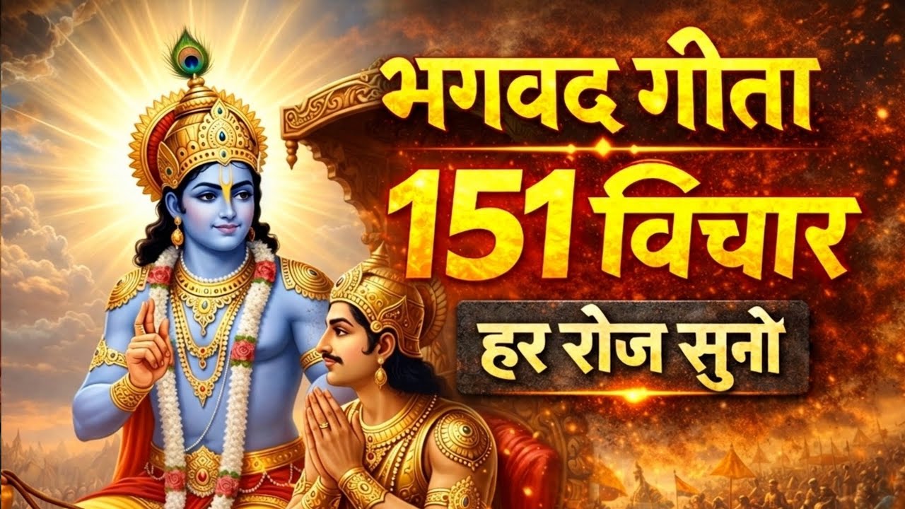 Bhagavad Gita 151 Vichar in Hindi | Shrimad Bhagavad Gita | Krishna Motivational Speech | Geeta Saar