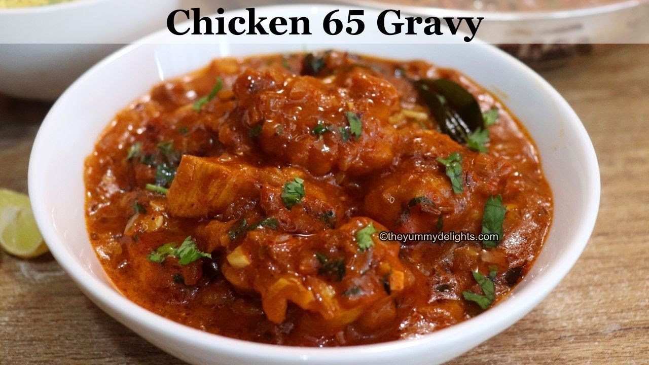 chicken 65 gravy recipe | Hyderabadi chicken 65 (dry & with gravy) | boneless chicken recipe