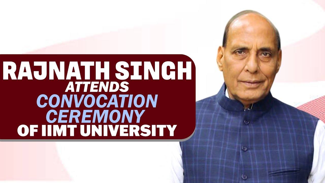 Live: Raksha Mantri Rajnath Singh participates in convocation ceremony of IIMT University in Meerut