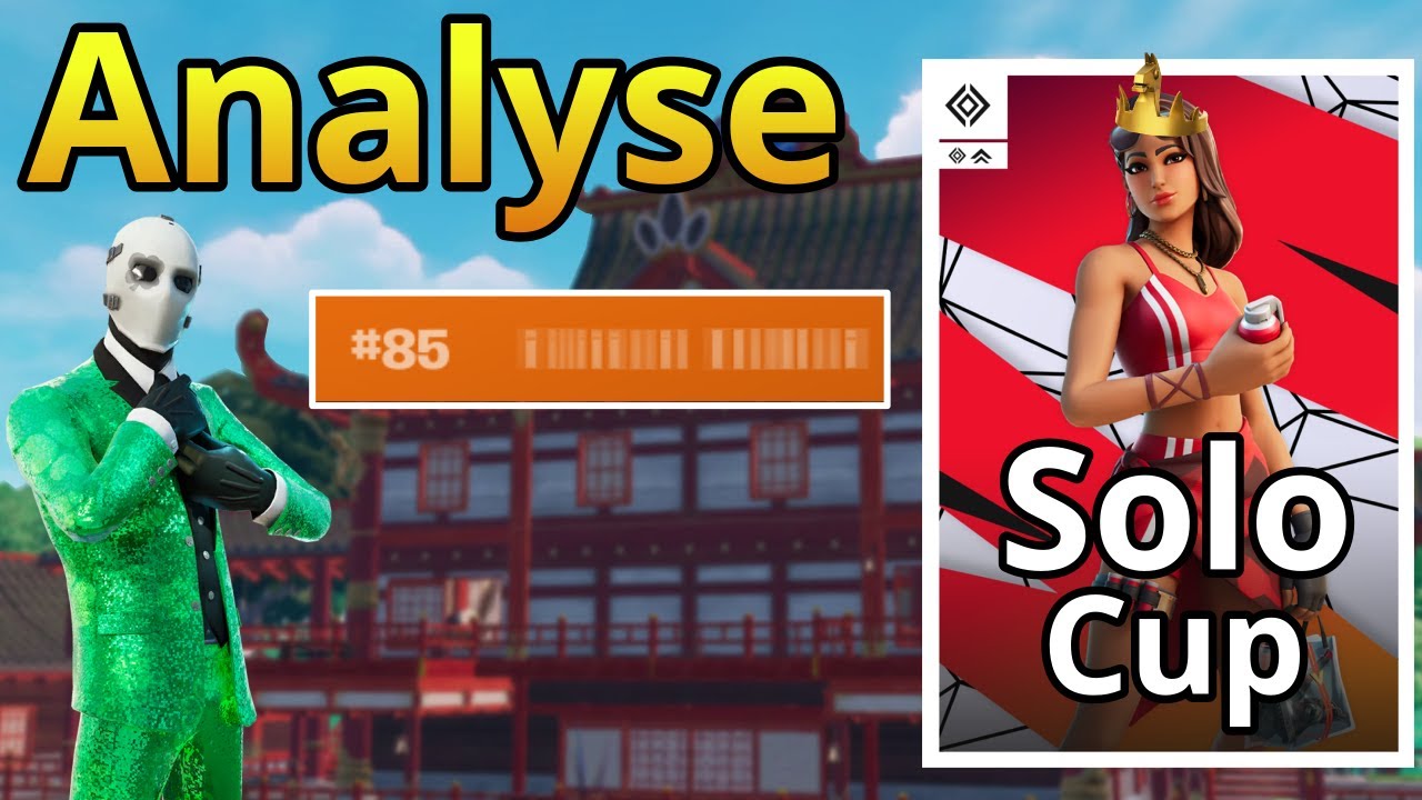 Analyse Solo Cash Cup: Top 1 - 11 kills (top 85 Open)