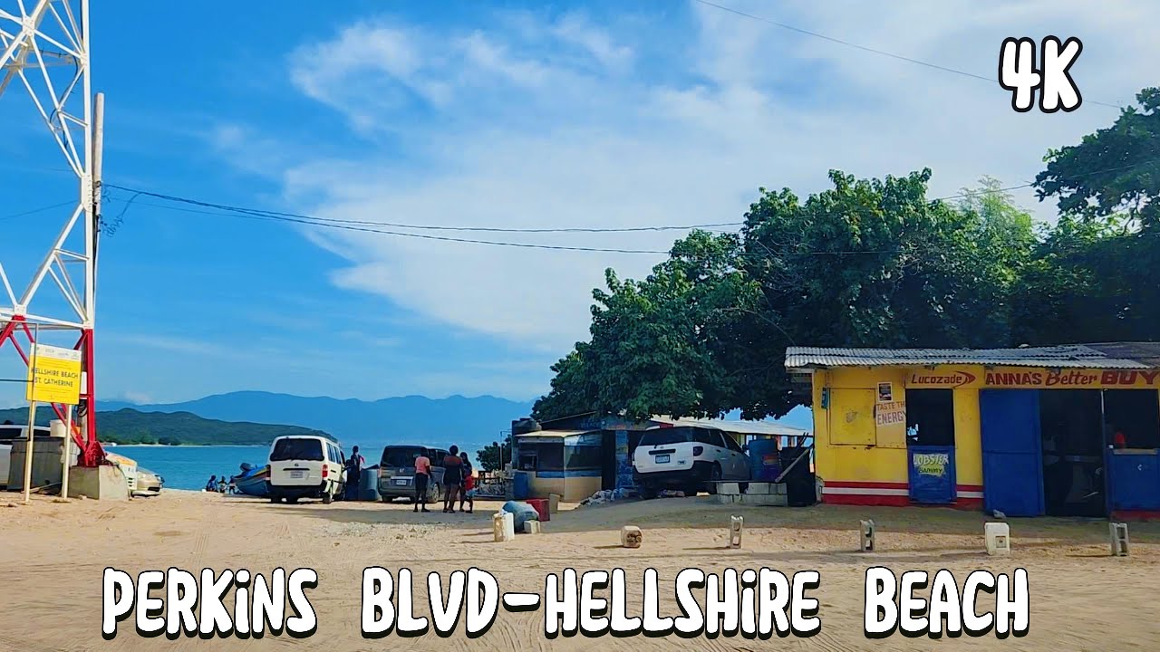 [4K] Perkins Boulevard- Hellshire Beach (Jamaica) Scenic Driving Tour via Mandela Highway