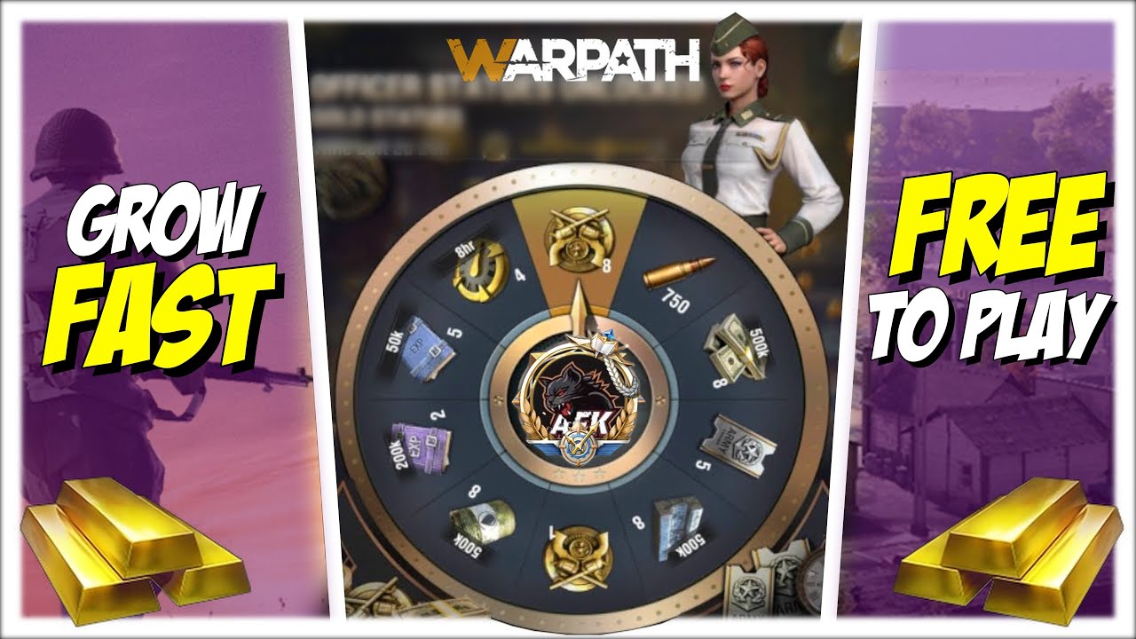 Как быстро получить золото и офицеров в Warpath, играя бесплатно