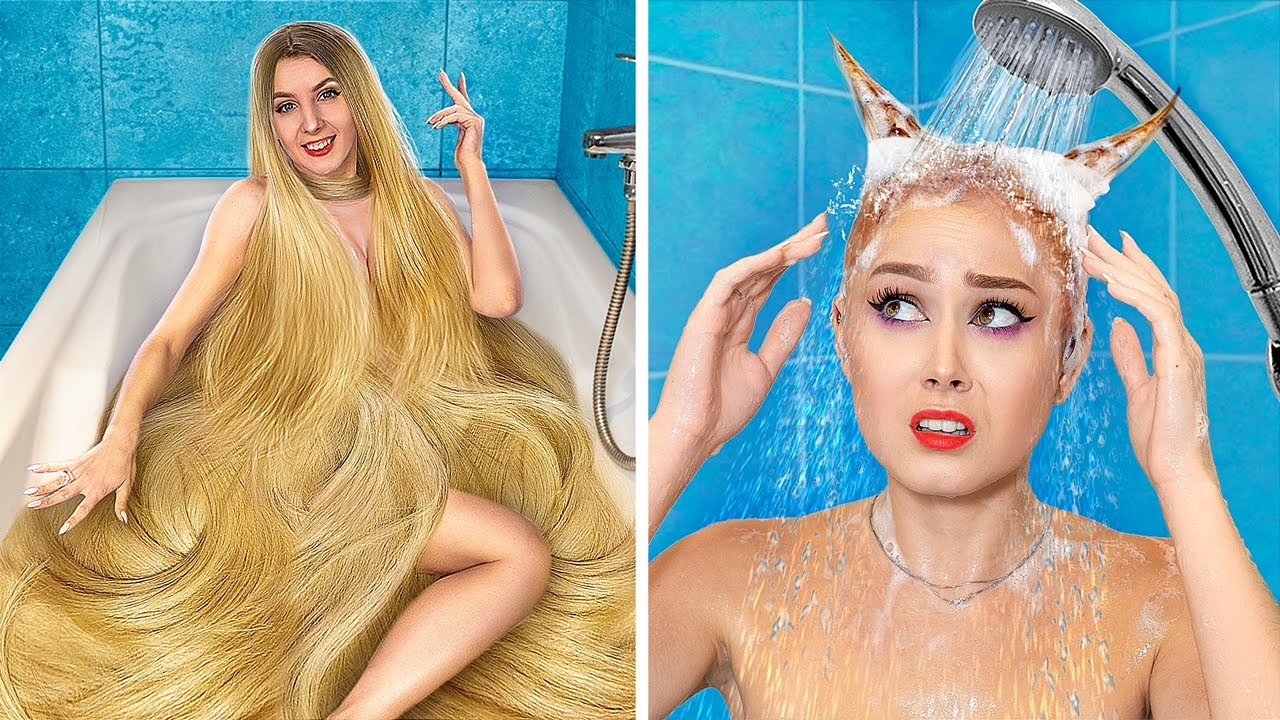 Thin Hair vs Thick Hair Problems! Rich Girl vs Broke Girl!