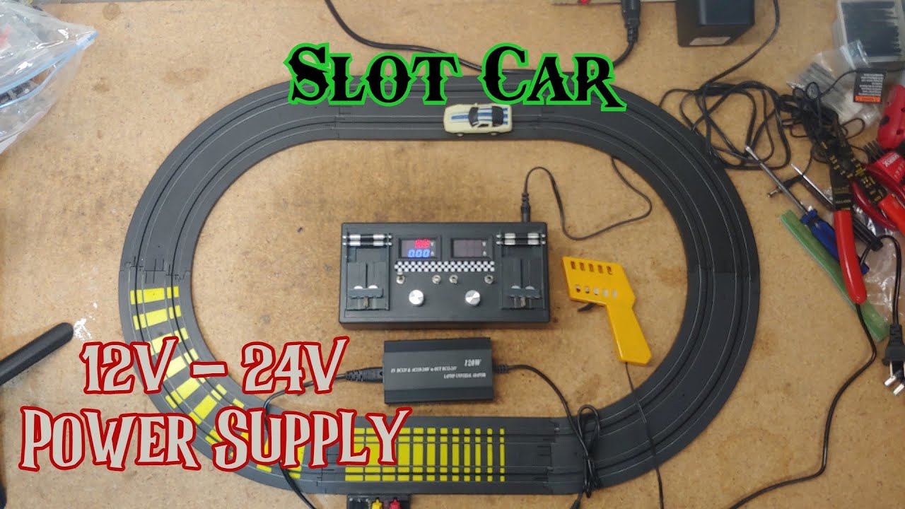 Slot Car Power Supply 12 to 24 Volts HO Tyco AFX Aurora Life-Like Auto World