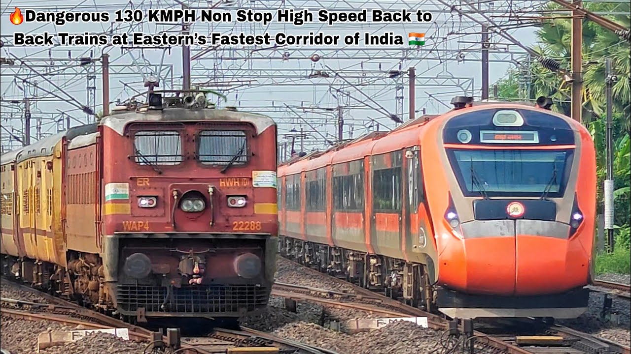 🔥GOUR + AMRITSAR MAIL + BHOPAL EXPRESS Dangerous 130 KMPH High Speed Trains at Fastest Corridor 🇮🇳