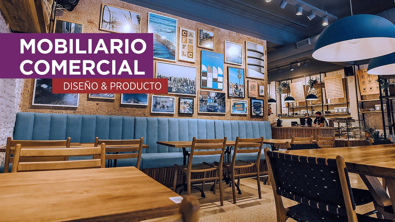 Diseño de producto a medida. Mobiliario comercial en madera para cafetería gourmet. Diseño industria