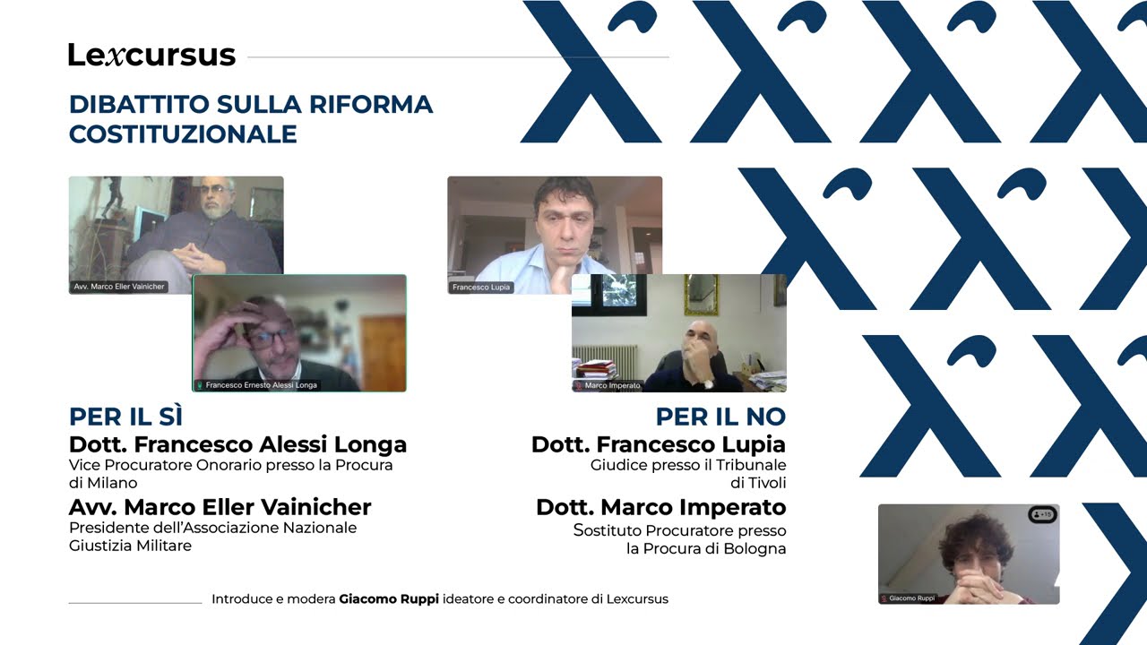 LA RIFORMA COSTITUZIONALE con Francesco Lupia, Marco Eller, Francesco Alessi Longa e Marco Imperato
