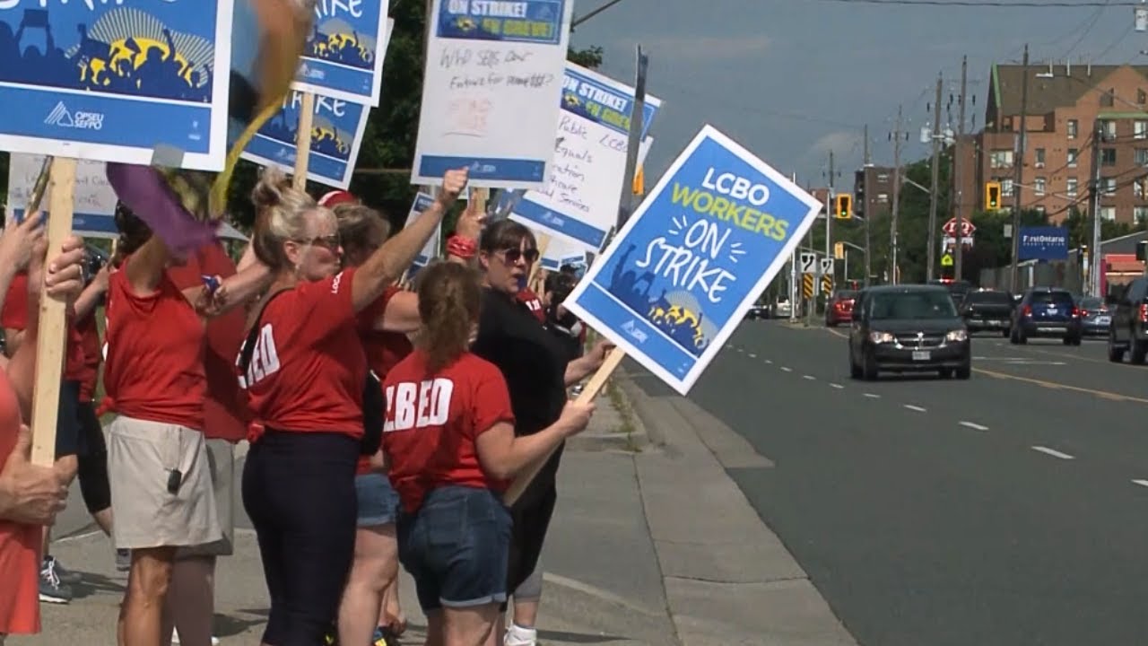 LCBO workers hit picket lines for day 2 of strike