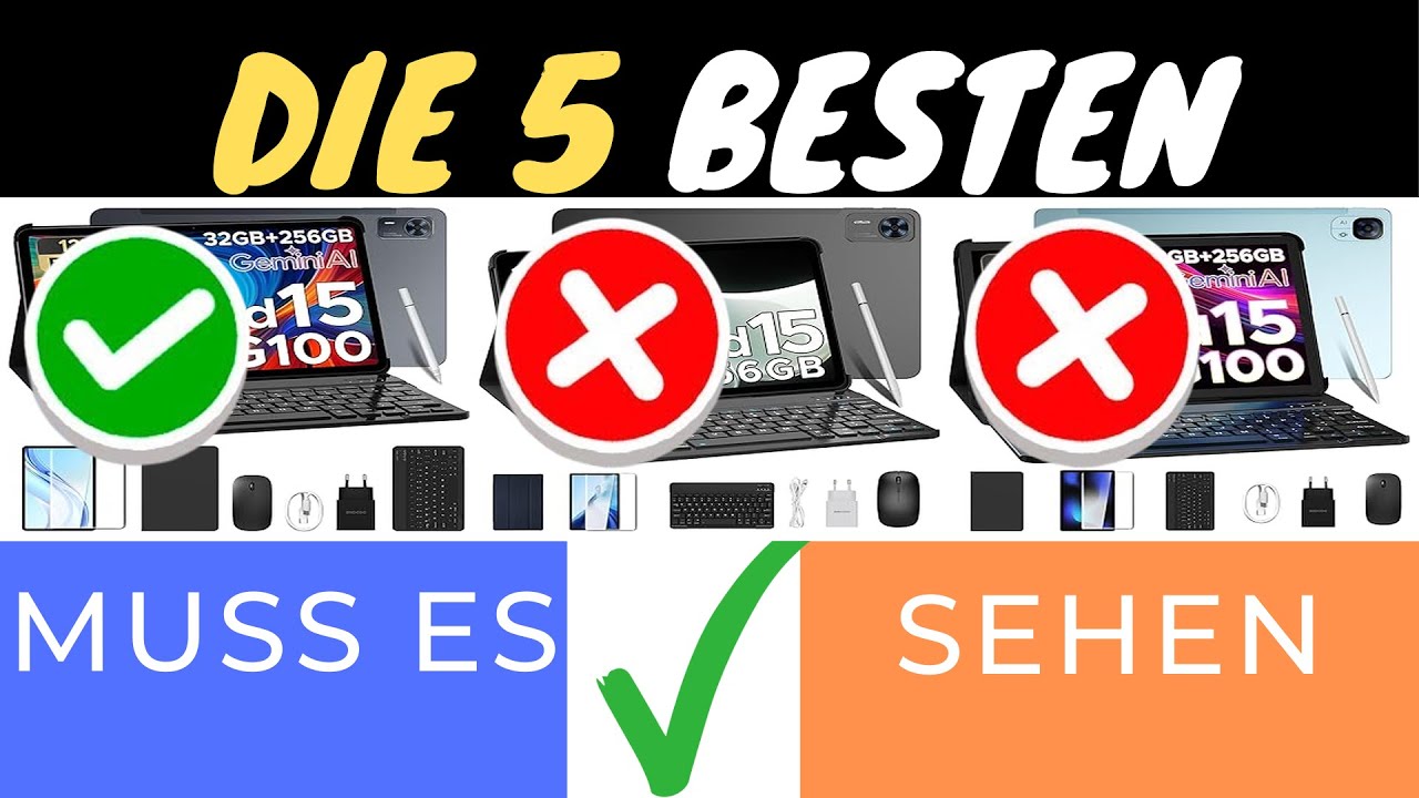 DIE 3 BESTEN TABLETS MIT TASTATUR & STIFT 2025 📱✨ | DOOGEE IM VERGLEICH!