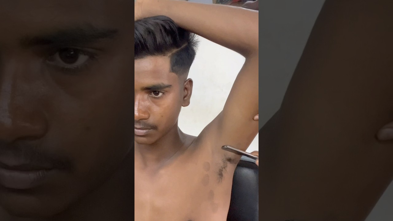 8 class boy underarm shave #viralvideo