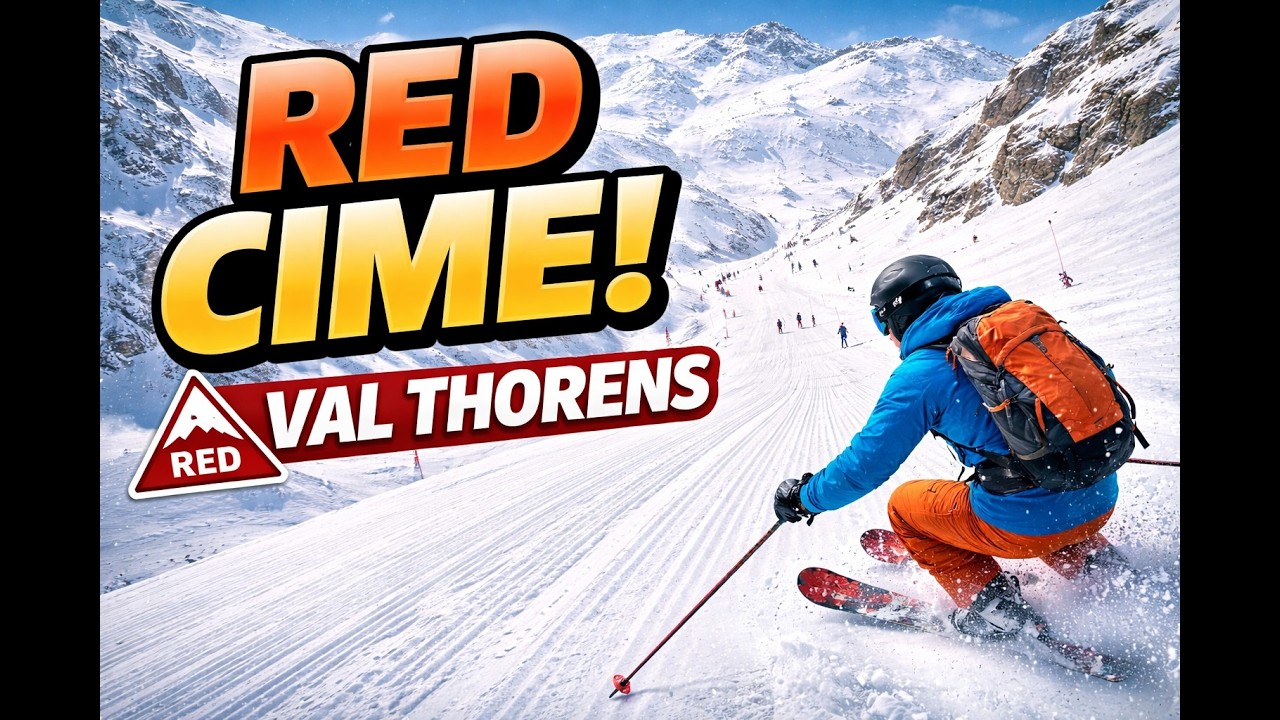 Red Cime from Cime Caron | Val Thorens’ Most Scenic Red Run