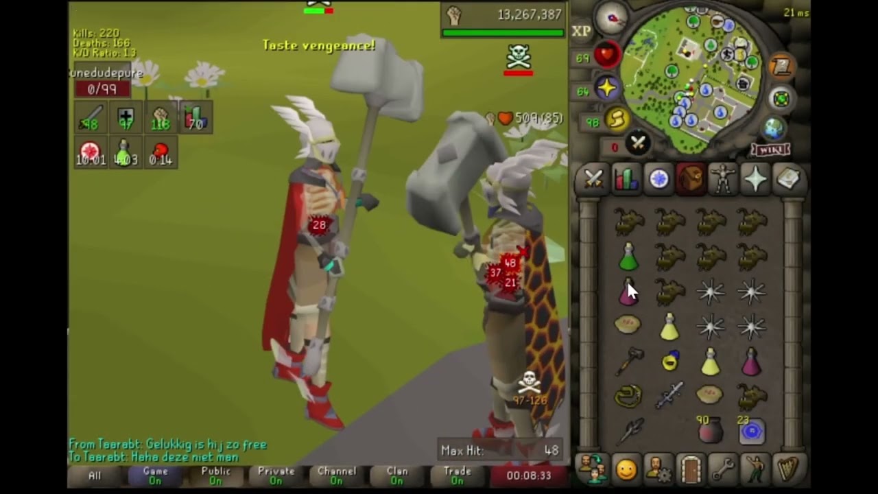 OSRS 2b+ pked