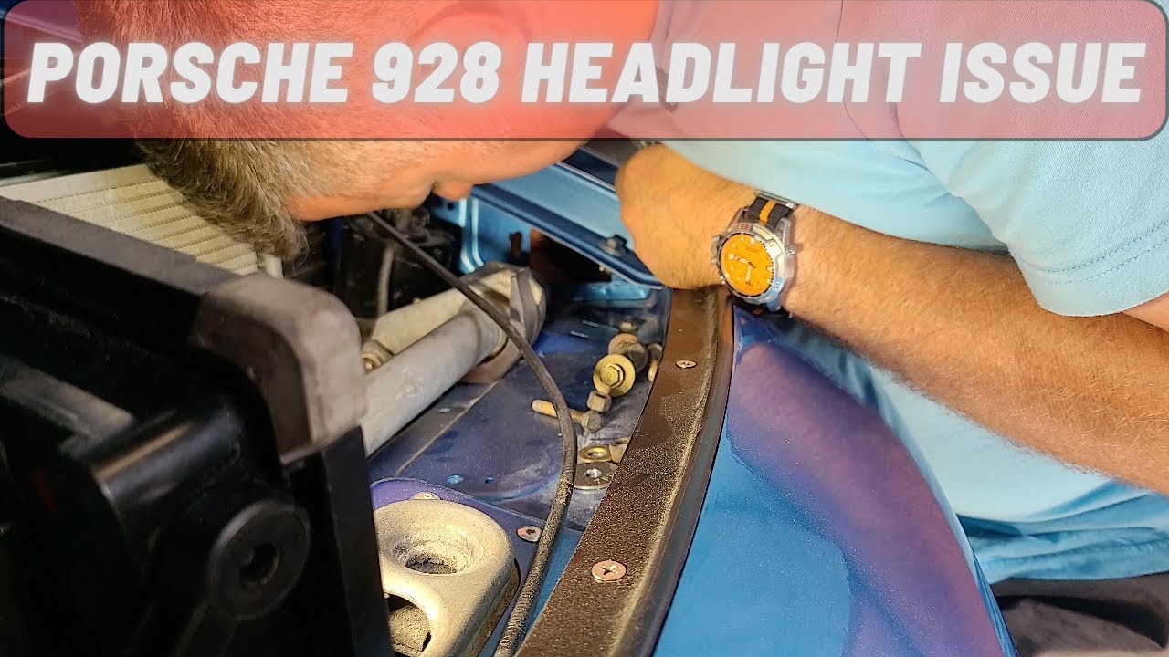 Adjusting the Porsche 928 headlight mechanism and fixing ANOTHER issue.