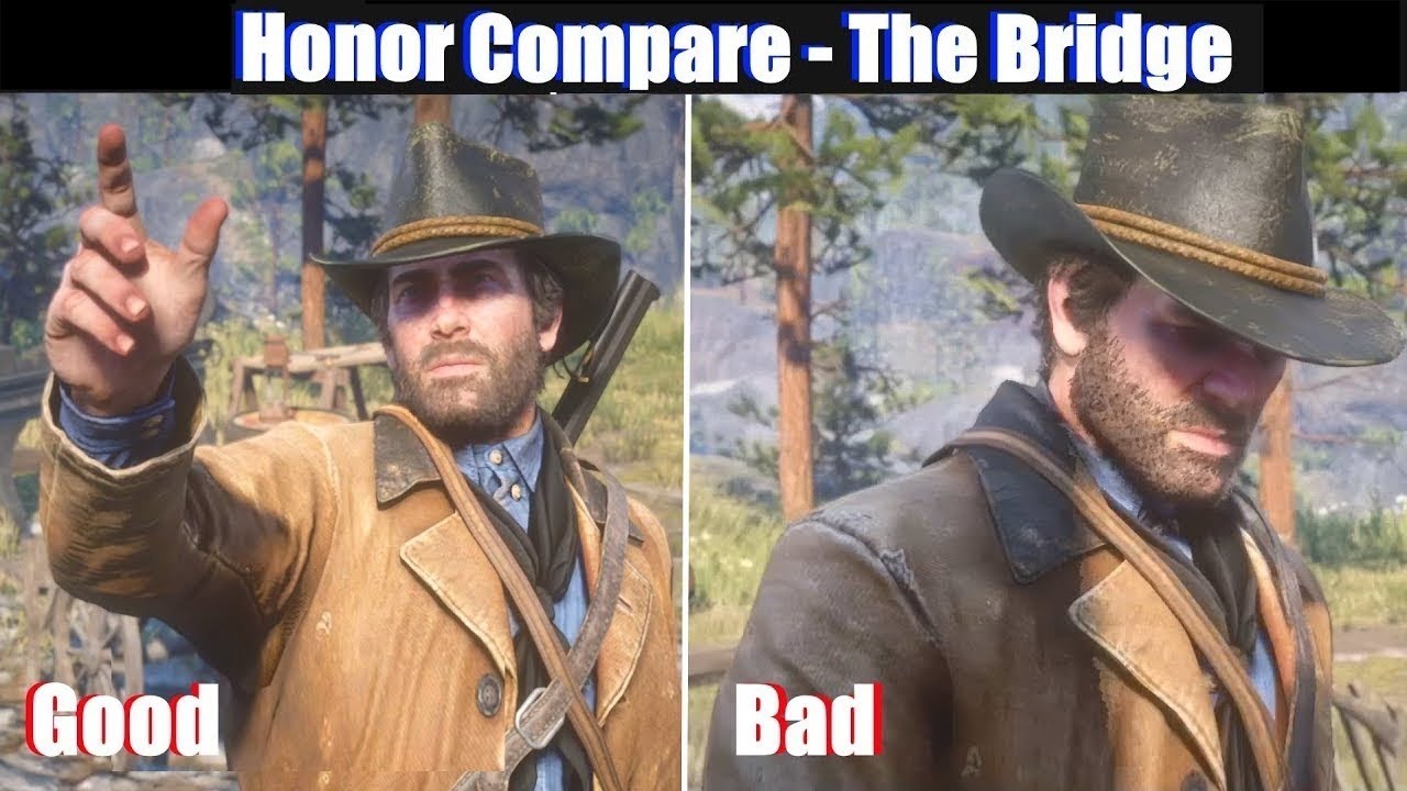 RDR2 Good Arthur vs Bad Arthur Bridge to Nowhere - Red Dead Redemption 2 PS4 Pro