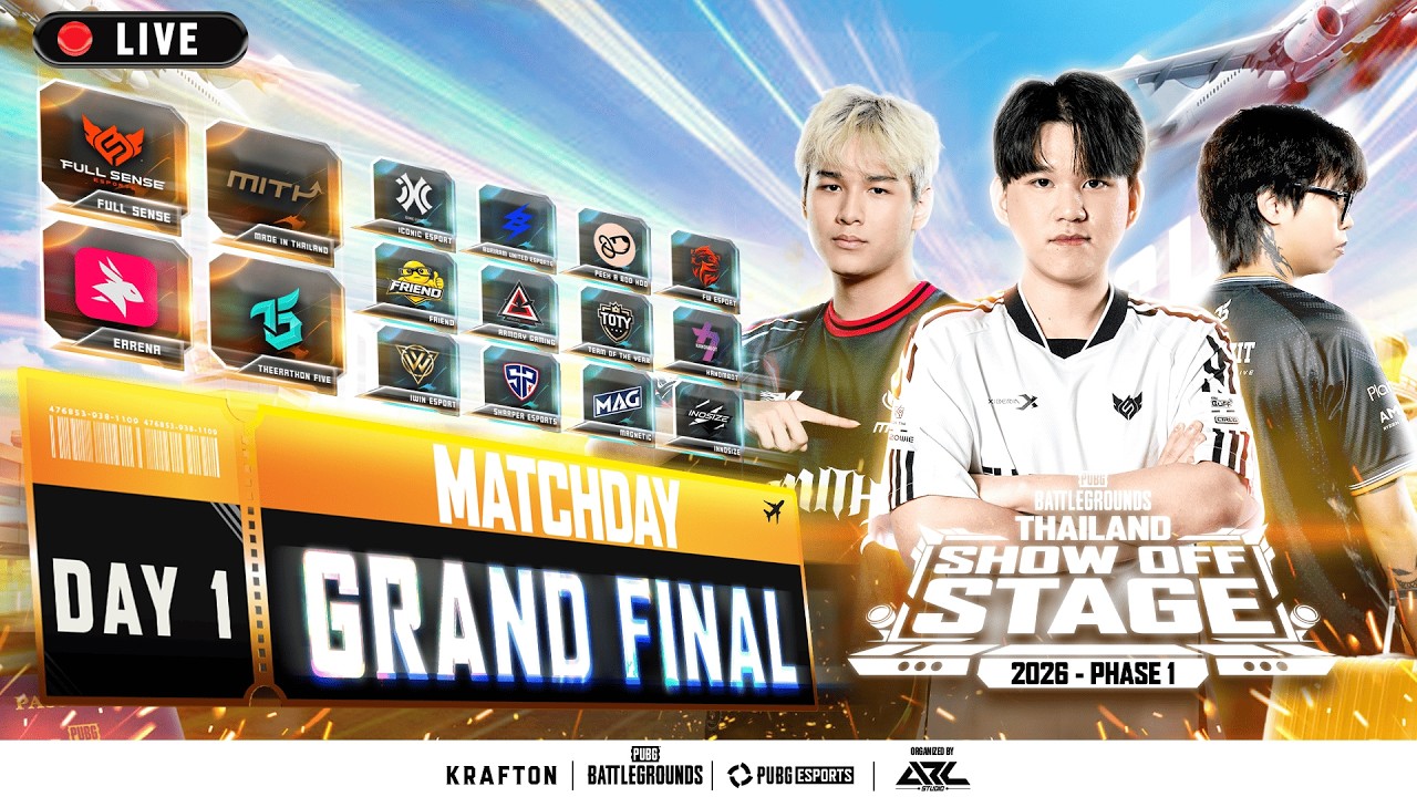🔴 [LIVE] สด!! 𝐏𝐔𝐁𝐆 𝐓𝐡𝐚𝐢𝐥𝐚𝐧𝐝 𝐒𝐡𝐨𝐰-𝐎𝐟𝐟 𝐒𝐭𝐚𝐠𝐞 𝐏𝐡𝐚𝐬𝐞 𝟏 Grand Final Day 1