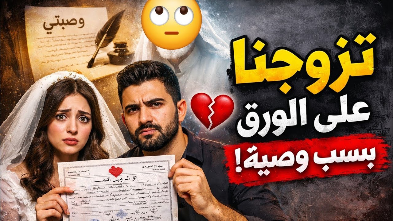 بسبب وصية. تزوجنا على الورق فقط 😱😢#قصص_عربية 