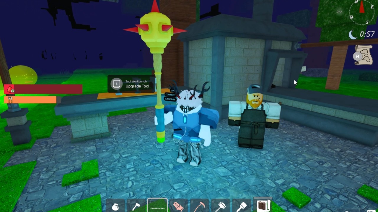 Admin Abuse New Trader Update Party in 99 Nights in the Forest ROBLOX