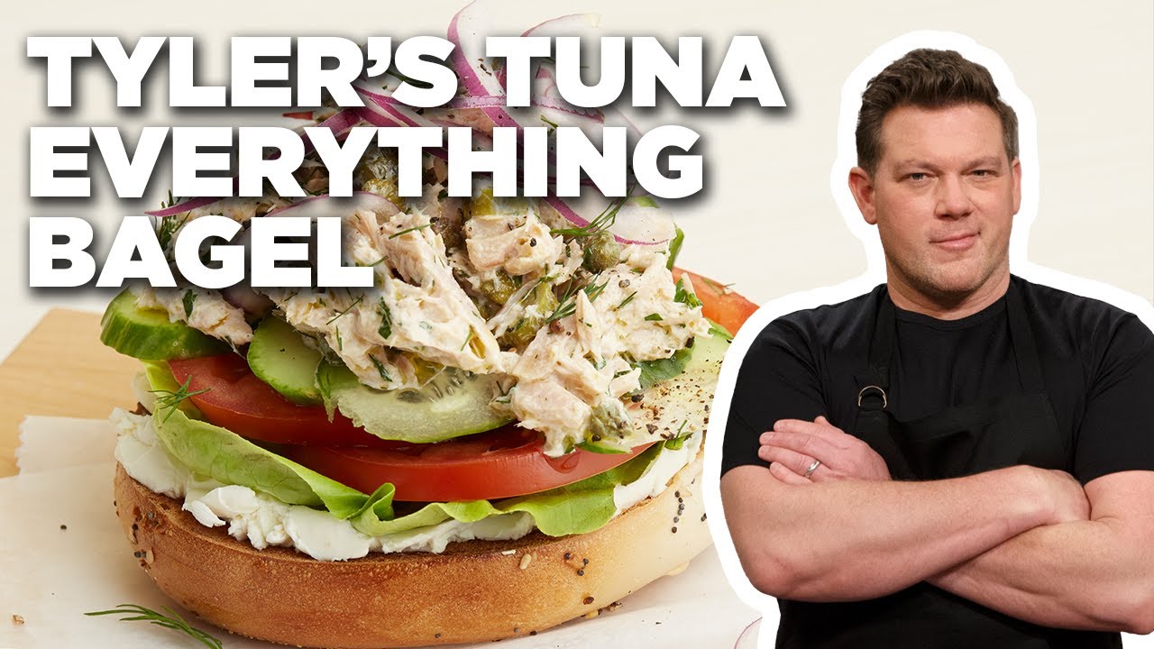 Tyler Florence's Ultimate Tuna Everything Bagel | Tyler's Ultimate | Food Network