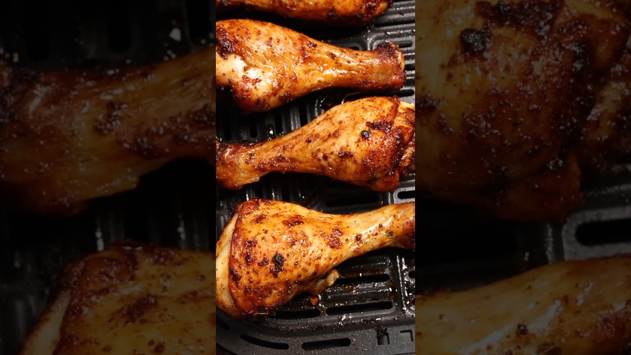 Рецепт куриных голеней в аэрофритюрнице #airfryer #chickenrecipe #recipe #foodshorts #foodie #eas...