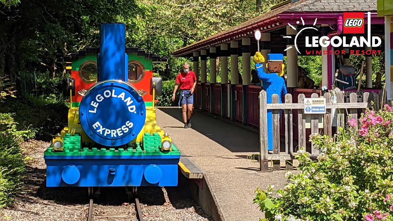 Поездка на поезде Legoland Express в парке Legoland Windsor [4K]