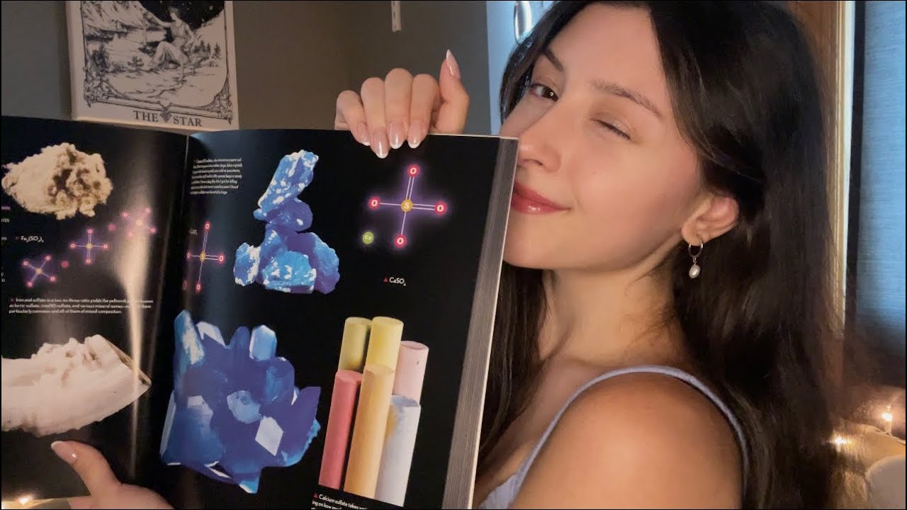 MY FAVORITE ASMR FOR SLEEP 🩵☁️ books, tracing, tapping, spanish trigger words :)