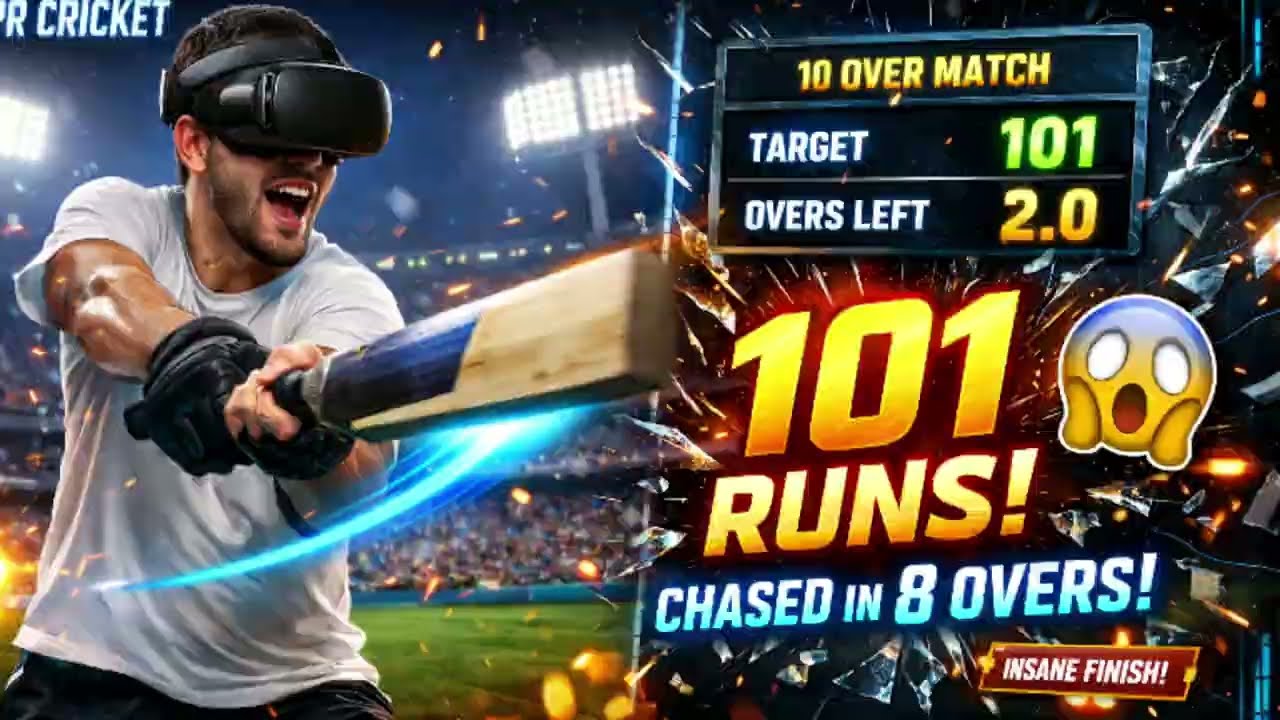 Chase 101 in just 8 overs 🤯.