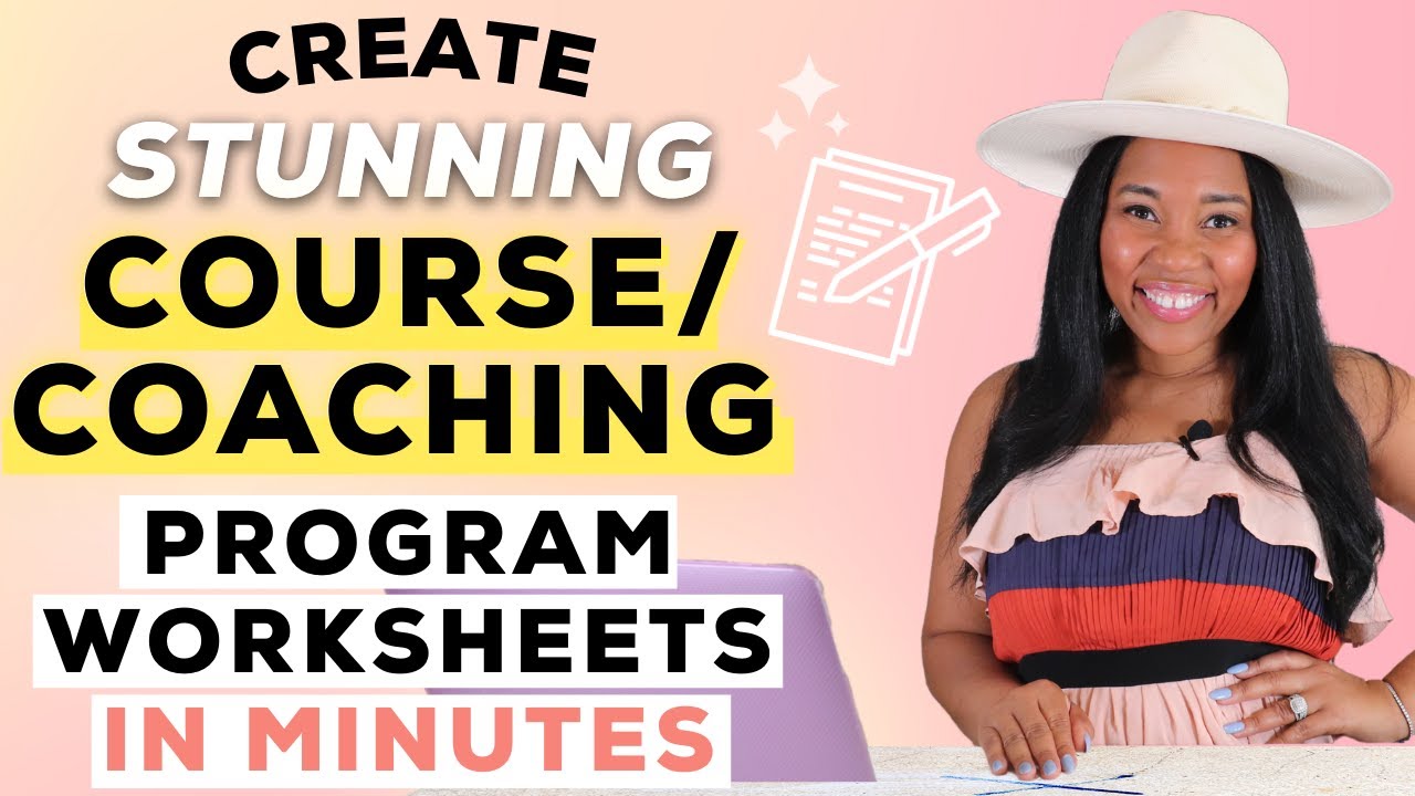 Create stunning online course worksheets on Canva in minutes!