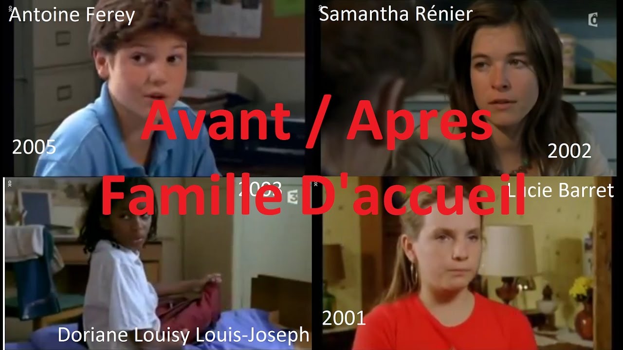 Famille d'accueil Avant/apres