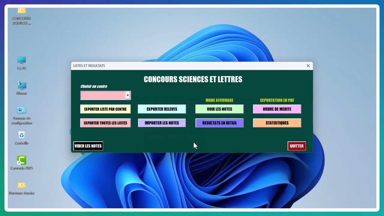 PRESENTATION DE LOGICIEL DE GESTION DES EXAMENS