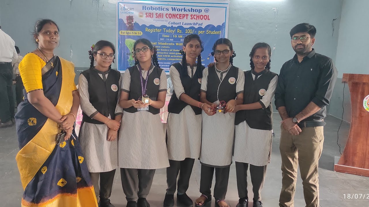 #sri Sai Concept school#robotics #robot #activity #workshop 🌺🌺🌺