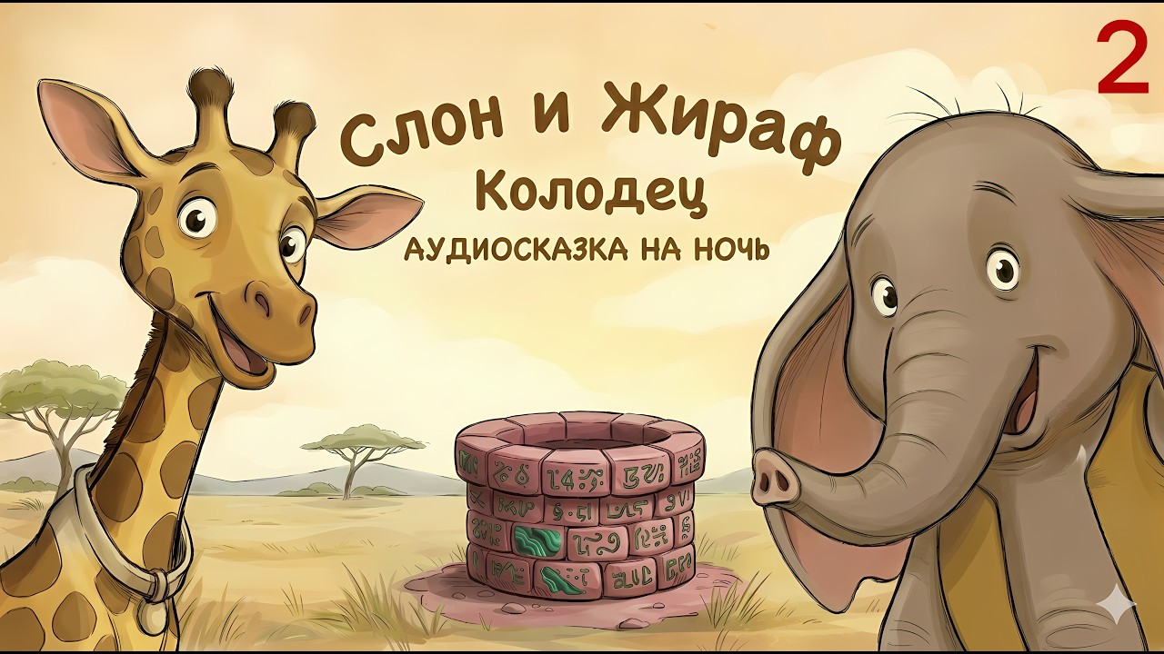 Слон и Жираф. (Часть 2) Аудиосказка  — Встречи у колодца #СИЖистории