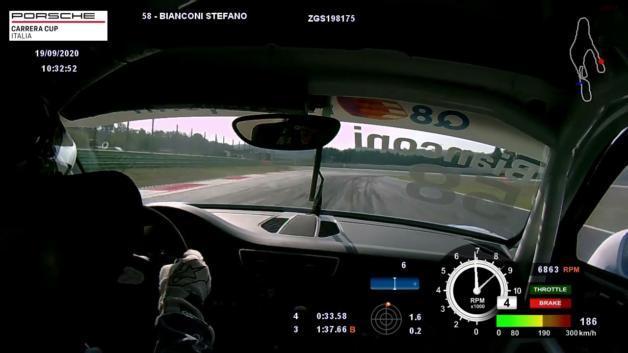 PORSCHE CARRERA CUP ITALIA 2020 VALLELUNGA   BEST 1.36.63