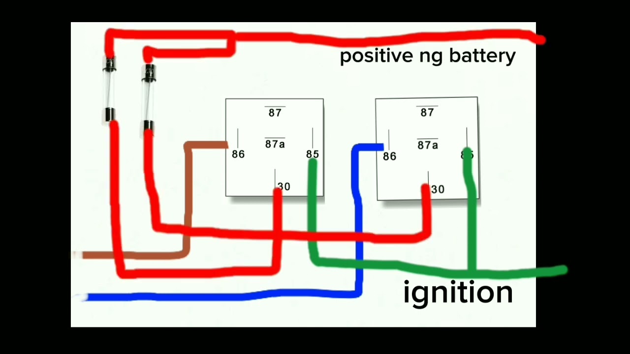 mini driving light wiring diagram ....tutorial video💯💯💯